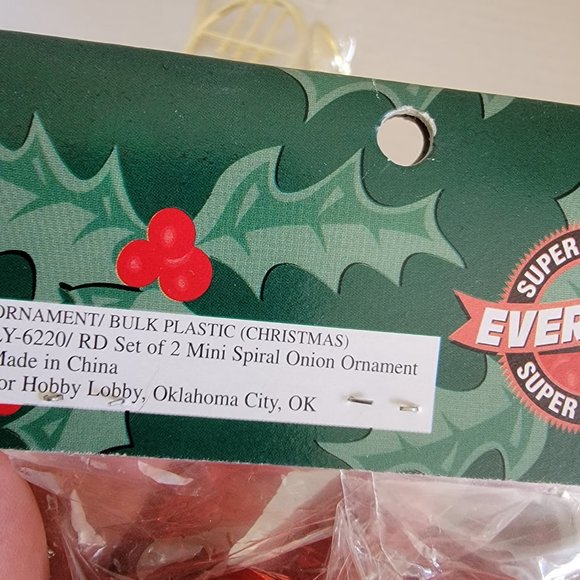 6 Hobby Lobby Christmas Season Shop Tree ornaments Gold Trumpet Red Cardinal Lot - Picture 9 of 11